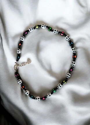 Collana ispirata Día de los Muerto costum aesthetic y2k al coquette cute kawaii, marke: Dark Pink, zustand: Neu, mit Etikett, 6,00 €, 7,00 € inklusive Vinted-Käuferschutz
