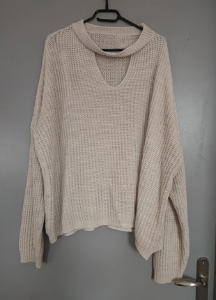 Pull beige over-size en laine, état: Très bon état, taille: L / 40 / 12, 8,00 €, 9,10 € Protection acheteurs incluse
