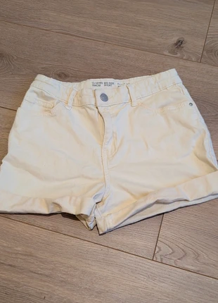 Pastel yellow kids summer denim shorts, brand: Denim Co, condition: Very good, size: 14 years / 164 cm, €1.00, €1.75 includes Buyer Protection