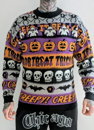 Pull en laine halloween M, merk: halloween, staat: Nieuw zonder prijskaartje, maat: M / 38 / 10, € 45,00, € 47,95 inclusief Kopersbescherming Pro