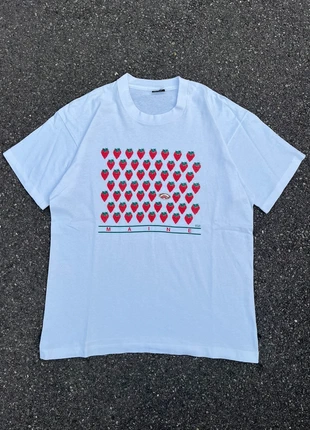 Vintage t-shirt strawberry Maine Berg ent 1993 single stitch made in usa - Taille XL, marca: Vintage Dressing, estado: Muy bueno, tamaño: XL, 29,00 €, 31,15 € Protección al comprador Pro incluida