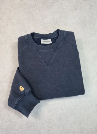 Sweat pull chase sweat col rond crewneck carhartt bleu marine taille XS homme, marke: Carhartt, zustand: Sehr gut, größe: XS, 38,00 €, 40,60 € inklusive Vinted-Käuferschutz