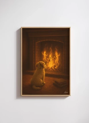 Poster: golden fire, merk: amera, staat: Nieuw met prijskaartje, € 7,00, € 8,05 inclusief Kopersbescherming Pro