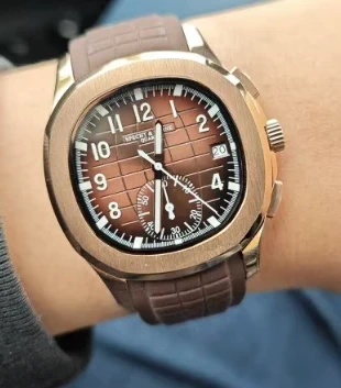 Montre chronographe marron, condition: New without tags, size: 39–42 mm, €79.99, €84.69 includes Buyer Protection Pro