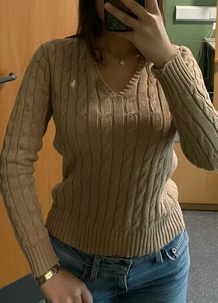 Beige Ralph Lauren Cable Knit Jumper, brand: Ralph Lauren, condition: Very good, size: S / UK 8-10, £55.00, £58.45 includes Buyer Protection