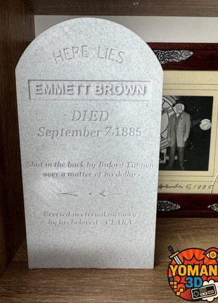 Logo décoratif pierre tombale emmet Brown, marque: yoman3D, état: Très bon état, taille: Taille unique, 17,00 €, 18,55 € Protection acheteurs (Pro) incluse