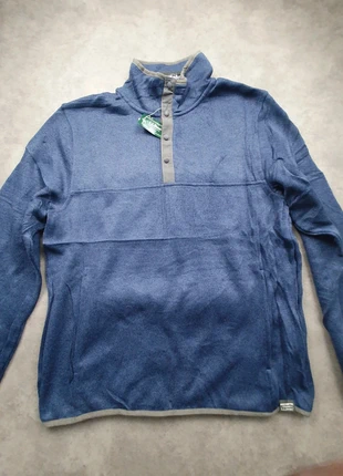 R056 LL Bean polaire pull à boutons bleu marine M homme – outdoor vintage USA workwear streetwear, brand: L.L. Bean, condition: New with tags, size: M, €39.00, €41.65 includes Buyer Protection Pro