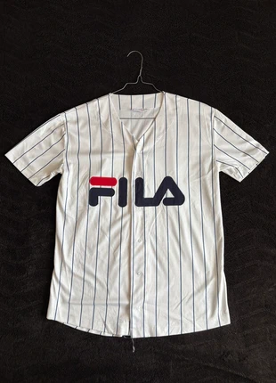 Haut Chemise boutonnée FILA Blanc à rayure marine Taille S, brand: FILA, condition: Very good, size: S, €2.99, €3.84 includes Buyer Protection