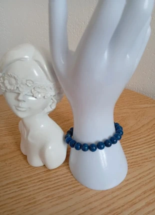 Idée cadeau femme Magnifique bracelet en pierres naturelles lapis lazuli, état: Très bon état, 12,00 €, 13,30 € Protection acheteurs (Pro) incluse
