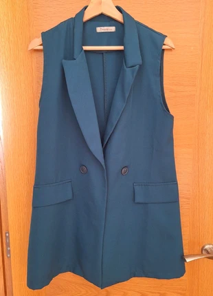 Chaleco largo azul cobalto – Talla única (L/XL) oversize, marque: Local, état: Neuf sans étiquette, taille: L / 40 / 12, 7,00 €, 8,05 € Protection acheteurs incluse