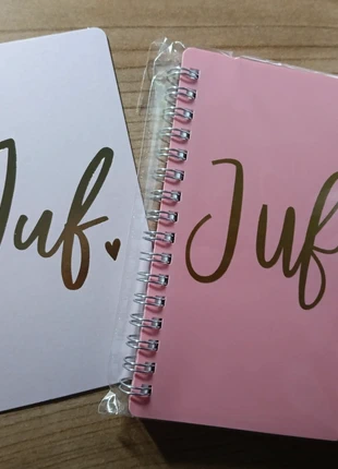 Cadeautje voor de juf notitieblok + postcard, marca: Divers, estado: Novo sem etiquetas, €3.95, €4.85 inclui Proteção do Comprador Pro