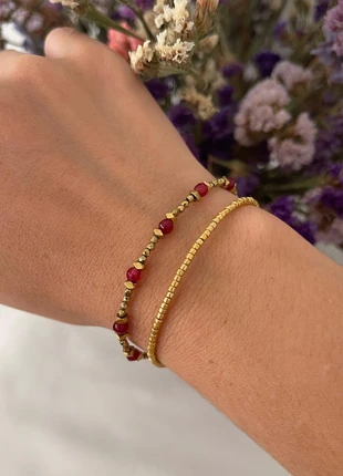 Bracelet perles et acier inoxydable, brand: Boutique Bohéme, condition: Very good, €8.00, €9.10 includes Buyer Protection Pro