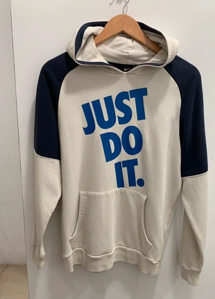 sudadera Just do it Nike niño blanca y azul, marque: Nike, état: Très bon état, taille: 13 ans / 158 cm, 10,00 €, 11,20 € Protection acheteurs incluse
