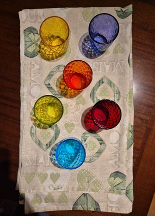 Bicchieri colorati, merk: Tognana, staat: Goed, € 4,00, € 4,90 inclusief Kopersbescherming