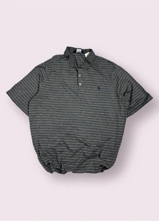 Polo Ralph Lauren Golf gris à rayures blanches logo brodé - Taille XL / RL033, brand: Ralph Lauren, condition: Very good, size: XL, €17.95, €19.55 includes Buyer Protection Pro