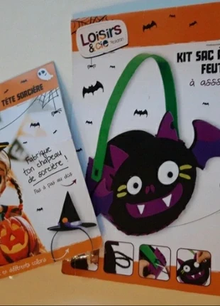 🎃Kit per creare cappellino e borsetta porta dolcetti Halloween, marque: loisirs e cie, état: Neuf avec étiquette, taille: Taille unique, 4,00 €, 4,90 € Protection acheteurs incluse