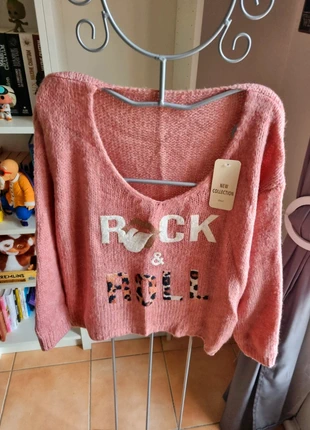 Pull rose col en V New Collection taille unique neuf !, marke: New Collection, zustand: Neu, mit Etikett, größe: Einheitsgröße, 10,00 €, 11,20 € inklusive Vinted-Käuferschutz
