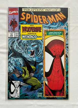 Spider-Man #11 (1991) Todd McFarlane - “Perceptions” Parte 4/5 - Wolverine vs Wendigo, estado: Novo sem etiquetas, €35.00, €37.45 inclui Proteção do Comprador