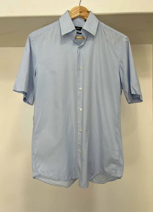 Chemise Bleu petits carreaux | Taille M | Hugo Boss, marque: Hugo Boss, état: Très bon état, taille: M / 38 / 10, 14,00 €, 15,40 € Protection acheteurs incluse