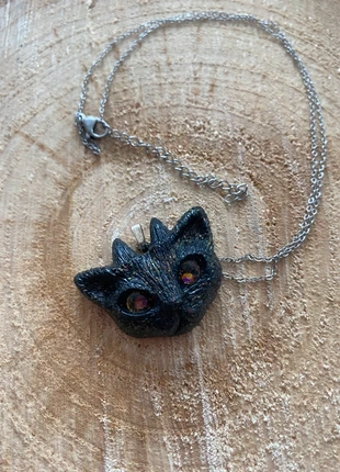 Demon kat ketting, merk: Handgemaakt, staat: Nieuw zonder prijskaartje, € 5,00, € 5,95 inclusief Kopersbescherming