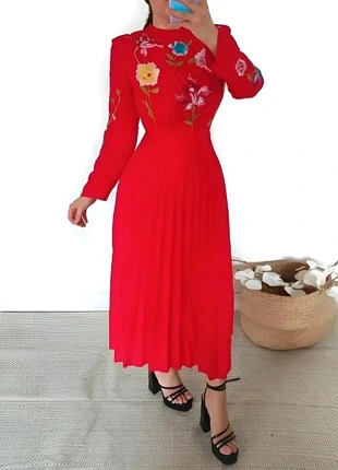 Robe longue Asos rouge fleurie 36 cérémonie, brand: ASOS, condition: Very good, size: S / 36 / 8, €36.99, €39.54 includes Buyer Protection Pro