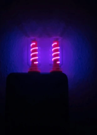 Coppia di luce led usb vintage spirale viola touch dimming, merk: Vintage Led, staat: Nieuw zonder prijskaartje, € 18,90, € 20,55 inclusief Kopersbescherming