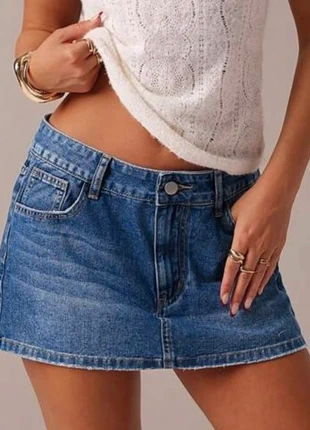 minigonna jeans, marke: Aesthetic, zustand: Neu, mit Etikett, größe: XS / 34 / 6, 7,00 €, 8,05 € inklusive Vinted-Käuferschutz