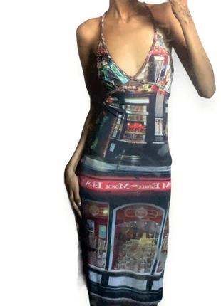 vestito stampa, état: Très bon état, taille: S / 36 / 8, 17,00 €, 18,55 € Protection acheteurs incluse