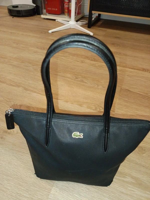Magnifique sac Lacoste authentique noir l12 l12 petit format - photo numéro 6