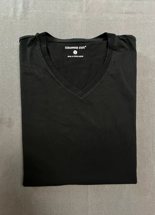 T-shirt noir col V Cedar Wood State, merk: Cedar Wood State, staat: Heel goed, maat: S, € 6,48, € 7,50 inclusief Kopersbescherming