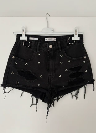 Shorts denim neri pull&bear, marque: Pull & Bear, état: Très bon état, taille: XS / 34 / 6, 7,00 €, 8,05 € Protection acheteurs incluse