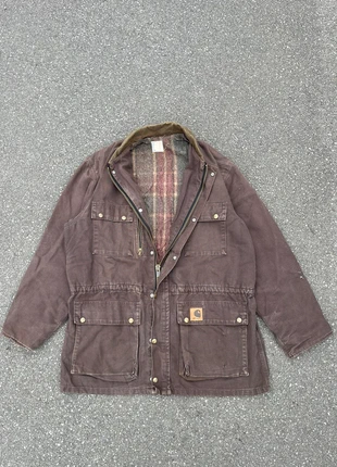 Carhartt Chore Jacket PB1373 made in usa Blanket Lined workwear 90’s patiné faded vintage - Taille L, brand: Carhartt, condition: Very good, size: L, €170.00, €179.20 includes Buyer Protection Pro