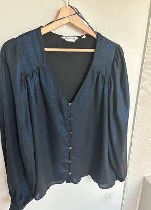 Chemisier bleu marine Naf Naf, marque: Naf Naf, état: Très bon état, taille: XL / 42 / 14, 8,00 €, 9,10 € Protection acheteurs incluse