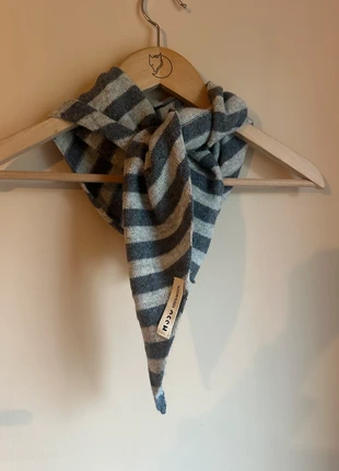 100% wool grey striped triangle scarf, brand: MOCU, condition: New without tags, £18.99, £20.64 includes Buyer Protection Pro
