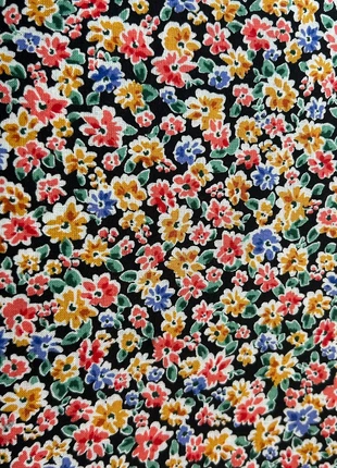 Tissu coton fond noir fleurs multicolor ~ 75cm x 70cm, marque: Okeo-tex, état: Neuf sans étiquette, taille: Taille unique, 3,99 €, 4,89 € Protection acheteurs (Pro) incluse