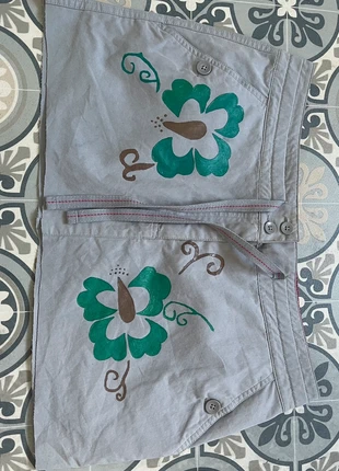 Y2K 2000’s hibiscus cargo micro mini skirt, brand: y2k, condition: Very good, size: M / 10, £15.00, £16.45 includes Buyer Protection