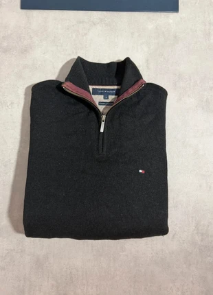 Pull 1/4 Zip Tommy Hilfiger Homme Noir - Taille S - Premium Lambswool - NB21, marque: Tommy Hilfiger, état: Très bon état, taille: S, 32,00 €, 34,30 € Protection acheteurs incluse