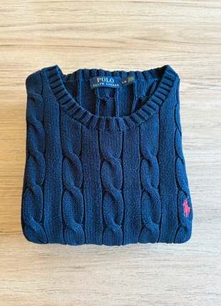 Pull d’hiver Col rond Torsadé Polo Ralph Lauren Taille L logo brodé Rouge Bleu marine, marque: Ralph Lauren, état: Très bon état, taille: L, 60,00 €, 63,70 € Protection acheteurs incluse