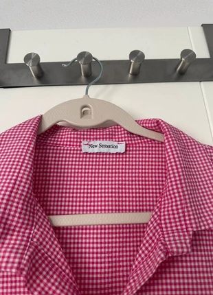 Chemise oversize Vichy rose vintage /vintage pink gingham oversized shirt /camicia a quadretti rosa, brand: New Sensation, condition: Very good, size: L / 40 / 12, €15.00, €16.45 includes Buyer Protection