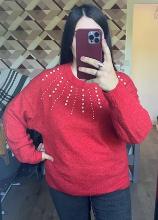 Pull ample avec perles, merk: H&M, staat: Heel goed, maat: M / 38 / 10, € 3,00, € 3,85 inclusief Kopersbescherming