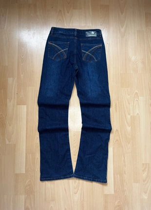 Y2K Cross Embellished Pocket Jeans | Western Bootcut Bling Denim, condition: Very good, size: S / UK 8-10, £10.00, £11.20 includes Buyer Protection