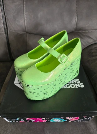 Brand New Ladies Koi Dungeons and Dragons Glabagool Gelatinous Cube Mary Jane Green Wedge Uk 5, brand: Koi Footwear, condition: New with tags, size: 5, £28.00, £30.10 includes Buyer Protection Pro