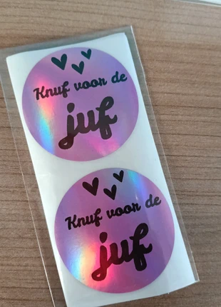 Stickers Knuf voor de juf, marca: Cats Crea Store, estado: Novo sem etiquetas, €1.50, €2.28 inclui Proteção do Comprador Pro