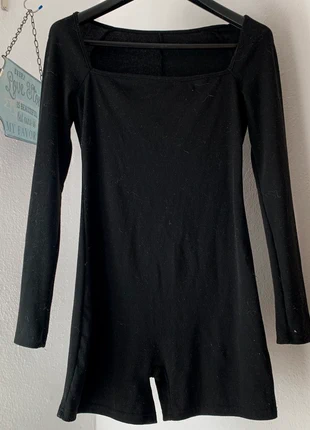 Long sleeve black unitard / play suit from shein, marque: Shein, état: Très bon état, taille: S / 36 / 8, 6,00 €, 7,00 € Protection acheteurs incluse
