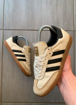 Adidas Originals - Samba OG - Beige/ Noir, merk: adidas, staat: Heel goed, maat: 36.5, € 29,99, € 32,19 inclusief Kopersbescherming Pro