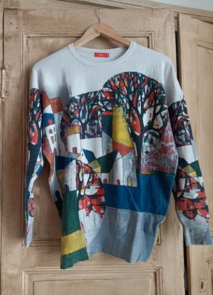 Pull femme vintage taille 38-40 paysage, brand: Vintage, condition: Very good, size: L / 40 / 12, €6.00, €7.00 includes Buyer Protection