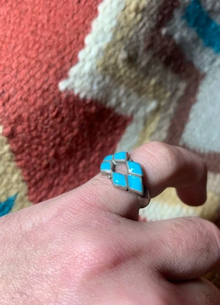 Bague navajo turquoise argent vintage southwest western, brand: Navajo, condition: New without tags, size: 17.7 mm Ø, €49.00, €52.15 includes Buyer Protection Pro