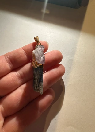 Pendentif cristal et en Améthyste brute véritable de Madascgar - Pierre naturelle, brand: Handmade, condition: Very good, €14.00, €15.40 includes Buyer Protection Pro