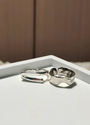 Silver plated adjustable geometry ring series, marque: y2k, état: Très bon état, taille: Ajustable, 9,00 €, 10,15 € Protection acheteurs incluse