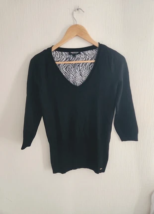 Pull mi saison Morgan S noir dos voile zébré manches 3/4, marque: Morgan, état: Très bon état, taille: S / 36 / 8, 10,00 €, 11,20 € Protection acheteurs incluse